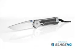 Chris Reeve Large Sebenza 21 Knife W/ CF Inlays (3.6" Polished) Exclusive -Benchmadess Zone chris reeve large sebenza 21 black carbon fiber glamour shot 1