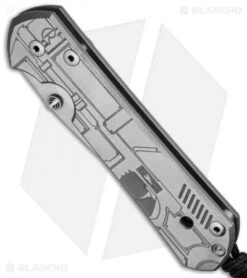 Chris Reeve Large Sebenza 21 Knife CGG Side Arm (3.625" Satin) -Benchmadess Zone chris reeve large sebenza 21 cgg side arm bottom cm