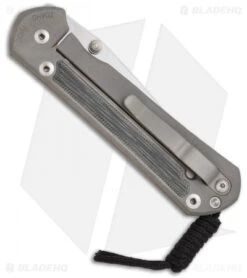 Chris Reeve Large Sebenza 21 Knife W/ Micarta & Dual Thumb Lug (3.625") -Benchmadess Zone chris reeve large sebenza 21 micarta double thumb lug back