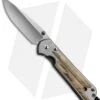 Chris Reeve Large Sebenza 21 Knife W/ Mammoth Bark Inlay (3.625" Plain) -Benchmadess Zone chris reeve large sebenza 21 wood mammoth bark inlay