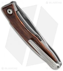 Chris Reeve Mnandi Folding Knife Cocobolo (2.75" Ladder Damascus) -Benchmadess Zone chris reeve mnandi cocobolo ladder side cm