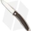 Chris Reeve Mnandi Knife Gabon Ebony Wood (2.75" Satin Plain) -Benchmadess Zone chris reeve mnandi gabon ebony inlay