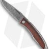 Chris Reeve Mnandi Knife Cocobolo Inlay Folder (2.75" Damascus) -Benchmadess Zone chris reeve mnandi with cocobolo inlay stainless damascus raindrop