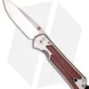 Chris Reeve Large Sebenza 21 Knife W/ Cocobolo Wood Inlay (3.625" Plain) -Benchmadess Zone chris reeve sebenza 21 wood cocobolo inlay