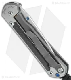Chris Reeve Small Sebenza 21 Knife W/ CF Inlays (2.94" Polished) Exclusive -Benchmadess Zone chris reeve small sebenza 21 black carbon fiber side