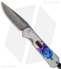 Chris Reeve Small Sebenza 21 Knife Unique Graphic (Basketweave Damascus) 2