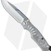 Chris Reeve Ti-Lock Blue Steam Knife Titanium (3.25" Stonewash) -Benchmadess Zone chris reeve ti lock blue steam cm
