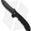 Emerson Super CQC-8 BTS Bowie Folding Knife W/ Wave (4.3" Black Serr) -Benchmadess Zone dec 6 emerson folder front ser