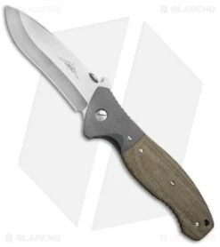 Emerson Custom CQC-11 Liner Lock Knife Micarta/Ti (4" Satin)