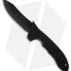 Emerson CQC-8 BT Bowie Folding Knife W/ Wave (3.9" Black Plain) -Benchmadess Zone emerson folder cqc 8 bt with wave bowie