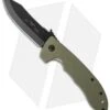 Emerson CQC-8 BT Jungle Green Bowie Knife W/ Wave (3.875" Black) -Benchmadess Zone emerson jungle cqc 8 bt cm
