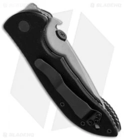 Emerson Mini-Commander SFS Knife (3.4" Stonewash Serr) -Benchmadess Zone emerson mini commander sfs side cm