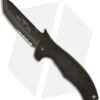 Emerson Mini Roadhouse BTS Black G-10 Folding Knife (3.4" Black Serr) -Benchmadess Zone emerson mini roadhouse bts black serr