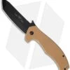 Emerson Super Roadhouse BT Knife Desert Tan G-10 (4.2" Black) -Benchmadess Zone emerson s des roadhouse bt front