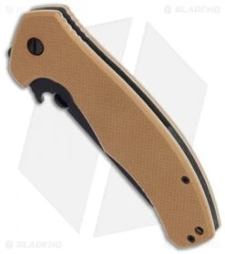 Emerson Super Roadhouse BT Knife Desert Tan G-10 (4.2" Black) -Benchmadess Zone emerson s des roadhouse bt side 1