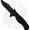 Emerson Rangemaster Sheepdog Bowie Flipper Knife (3.5" Black Serr) -Benchmadess Zone emerson sheepdog bowie bts cm