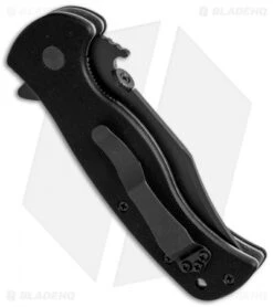 Emerson Rangemaster Sheepdog Spear Point Flipper Knife (3.5" Black Serr) -Benchmadess Zone emerson sheepdog bowie bts side cm 1