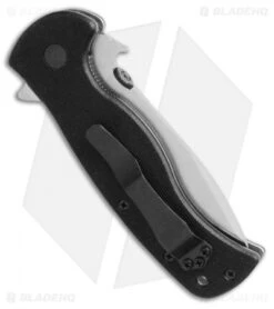 Emerson Rangemaster Sheepdog Spear Point Flipper Knife (3.5" Stonewash Serr) -Benchmadess Zone emerson sheepdog spear point sf side jm