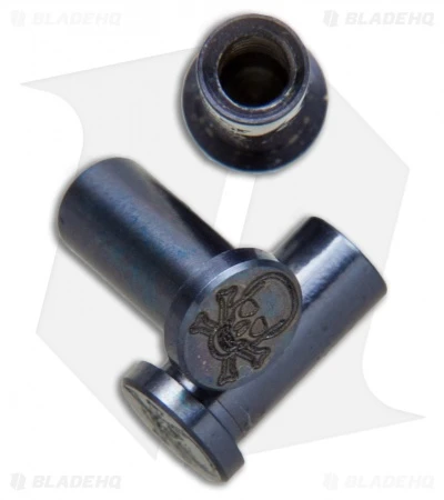 Hinderer 3.5 XM-18 Titanium Nut Set - Blue Skull 3 Hinderer 3.5 XM-18 Titanium Nut Set - Blue Skull