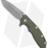 Hinderer Knives Fatty Edition XM-18 3.5 Spanto Flipper Knife OD Green (Working) -Benchmadess Zone hinderer knives fatty XM 18 spanto OD green BHQ 50493 er