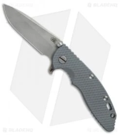 Hinderer Knives Fatty Ed. XM-18 3.5 Spanto Knife Gray G-10/Blue Ti (Working)