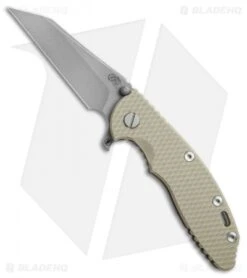 Hinderer Knives Fatty Edition XM-18 3.5 Wharncliffe Knife Sand G-10 (Working)
