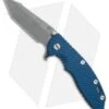 Hinderer Knives XM-18 3.5 Fatty Harpoon Knife Blue G-10/Blue Ano (Working)