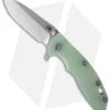 Hinderer Knives XM-18 3.5 Frame Lock Knife Translucent Green (Stonewash)