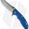 Hinderer Knives XM-18 3.5 Skinner Frame Lock Knife Blue (Stonewash)
