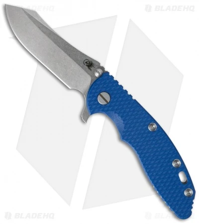 Hinderer Knives XM-18 3.5 Skinner Frame Lock Knife Blue (Stonewash) 3 Hinderer Knives XM-18 3.5 Skinner Frame Lock Knife Blue (Stonewash)