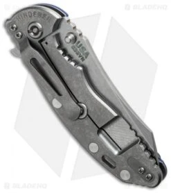 Hinderer Knives XM-18 3.5 Skinner Frame Lock Knife Blue (Stonewash) 7 Hinderer Knives XM-18 3.5 Skinner Frame Lock Knife Blue (Stonewash) -Benchmadess Zone hinderer xm 18 3 5 blue skinner side cm