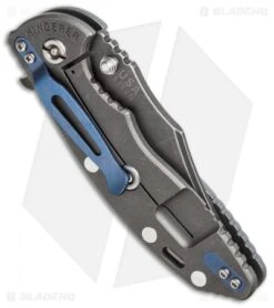 Hinderer Knives XM-18 3.5 Bowie Flipper Knife Gray (Black) 7 Hinderer Knives XM-18 3.5 Bowie Flipper Knife Gray (Black) -Benchmadess Zone hinderer xm 18 3 5 bowie gray dlc side cm