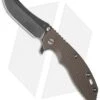 Hinderer Knives XM-18 3.5 Skinner Flipper Knife Brown FDE (Black SW)