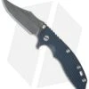 Hinderer Knives XM-18 3.5 Bowie Frame Lock Knife Black/Blue G-10 (Black SW) -Benchmadess Zone hinderer xm 18 3 5 dlc sw bowie blue black cm
