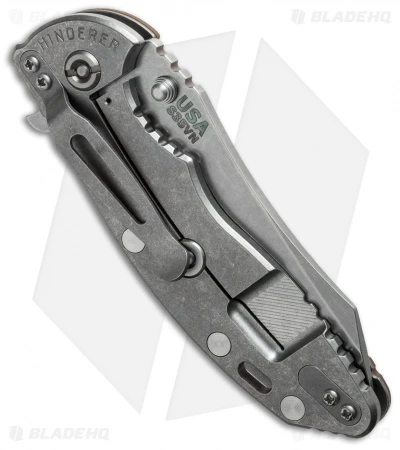 Hinderer Knives XM-18 3.5 Skinner Frame Lock Knife FDE Brown (Stonewash) 5 Hinderer Knives XM-18 3.5 Skinner Frame Lock Knife FDE Brown (Stonewash) - Image 3