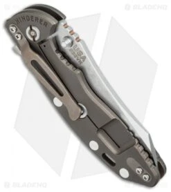 Hinderer Knives XM-18 3.5 2016 LE Skinner Flipper Knife Black/Green (Satin/SW) -Benchmadess Zone hinderer xm 18 3 5 skinner le black green side cm