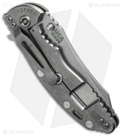 Hinderer Knives XM-18 3.5 Skinner Flipper Knife Translucent Green (Stonewash) 5 Hinderer Knives XM-18 3.5 Skinner Flipper Knife Translucent Green (Stonewash) - Image 3