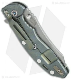 Hinderer Knives XM-18 3.5 Skinner Frame Lock Knife Jade + Blue (SW) -Benchmadess Zone hinderer xm 18 3 5 translucent blue ano side cm