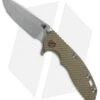 Hinderer Knives XM-18 3.0 Spanto Flipper Knife OD Green G-10 (Stonewash)