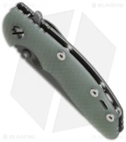 Hinderer Knives XM-18 3.0 Wharncliffe Flipper Jade G-10 (Working Finish) -Benchmadess Zone hinderer xm 18 3in wharn jade wf bottom cm