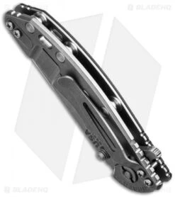 Hinderer Knives XM-18 3.0 Wharncliffe Flipper Blue/Black G-10 (Stonewash) -Benchmadess Zone hinderer xm 18 3in wharncliffe black bottom