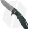 Hinderer Knives XM-18 3.0 Slicer Flipper Knife Dark Green G-10 (Stonewash)