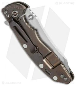 Rick Hinderer Custom XM-18 3.5 Skinner Flipper Knife G-10/Bronzed Ti (Satin) -Benchmadess Zone hinderer xm 18 skinner gr bk side cm