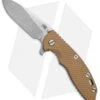 Hinderer Knives XM-18 3.5 Slicer Frame Lock Knife Tan G-10/Blue Ti (Stonewash) -Benchmadess Zone hinderer xm 18 slicer tan blue BHQ 49431 dl