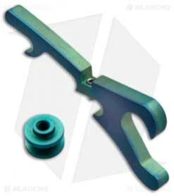 Hinderer 3.5 XM-18 Titanium Backspacer W/ Bottle Opener - Random Green Ano