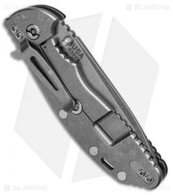 Hinderer Knives XM-24 Spear Point Flipper Knife Black G-10 (4" Stonewash) -Benchmadess Zone hinderer xm 24 spear black stonewash BHQ 37441 er side