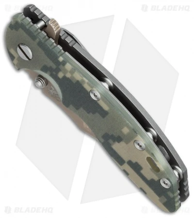 Hinderer Knives XM-18 3.5 Bowie Flipper Knife ACU Camo G-10 (Battle FDE) 4 Hinderer Knives XM-18 3.5 Bowie Flipper Knife ACU Camo G-10 (Battle FDE) - Image 2