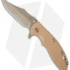 Hinderer Knives XM-18 3.5 Bowie Flipper Knife Sand G-10 (Battle FDE)