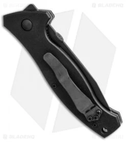 Vintage Emerson Specwar Tanto Liner Lock Knife Black G-10 (Black Serr) 2000 -Benchmadess Zone vintage emerson specwar tanto black 2000 BHQ 37793 er side