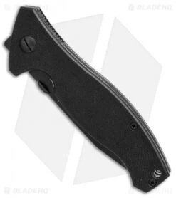 Vintage Emerson Specwar Tanto Liner Lock Knife Black G-10 (Black Serr) 2000 -Benchmadess Zone vintage emerson specwar tanto black 2000 BHQ 37793 er spine